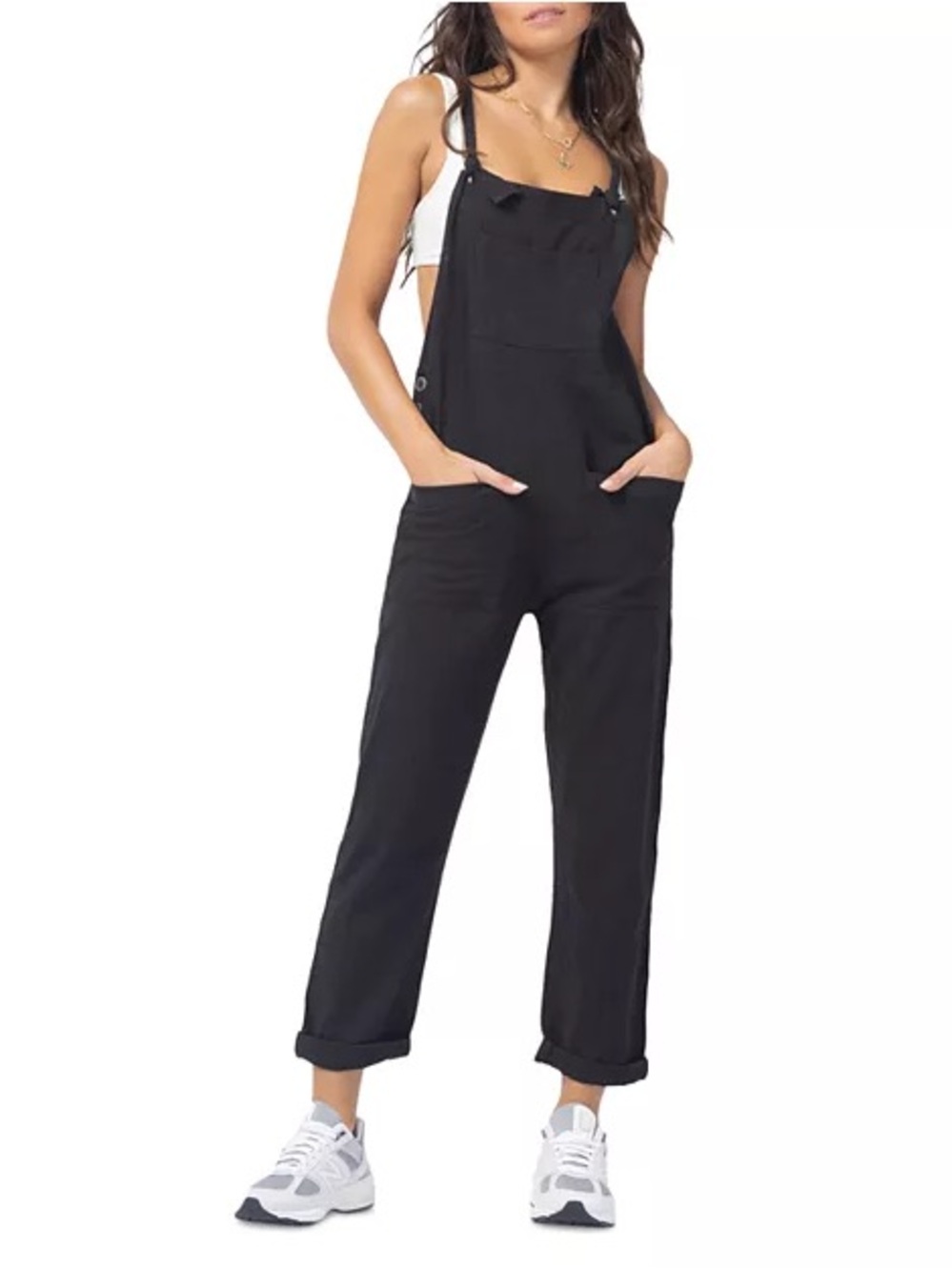 L*Space Cali Girl Tie Strap Jumpsuit Black
